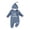 Blue, variant on Newborn Baby Boy Clothes Mamas Boy Embroidered Long Sleeve Jumpsuit Coming Home Outfits Romper & Hat