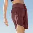 thumbnail image 6 of Women's Active 7 Inseam Athletic Long Running High Wasistband Shorts, Quick Dry Breathable Gym Shorts for Gym, L, 6 of 6