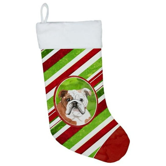 Carolines Treasures CK4060CS Christmas Snowflakes English Bulldog Christmas Stocking