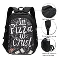 thumbnail image 3 of Salouo In Pizza We Crust Art Pattern Extra Large Travel Laptop,Backpack with USB Charging Port College Backpack Business Work Bag Casual Daypack Fits for Men & Women, 3 of 7