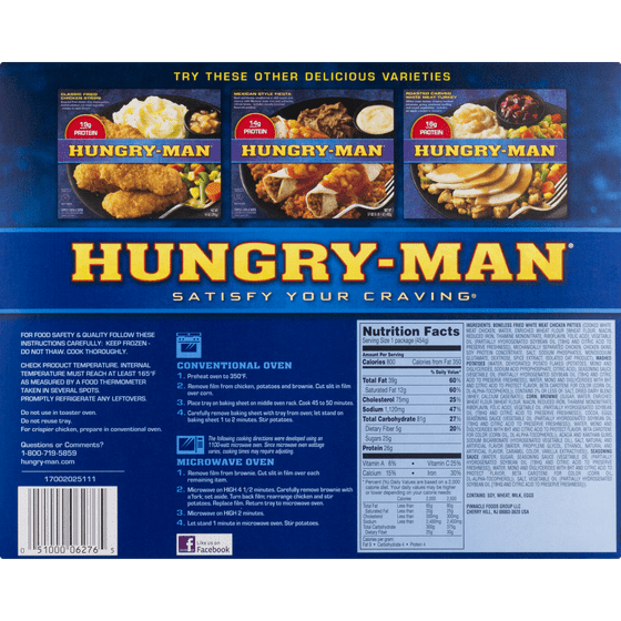 how to cook hungry man in microwave