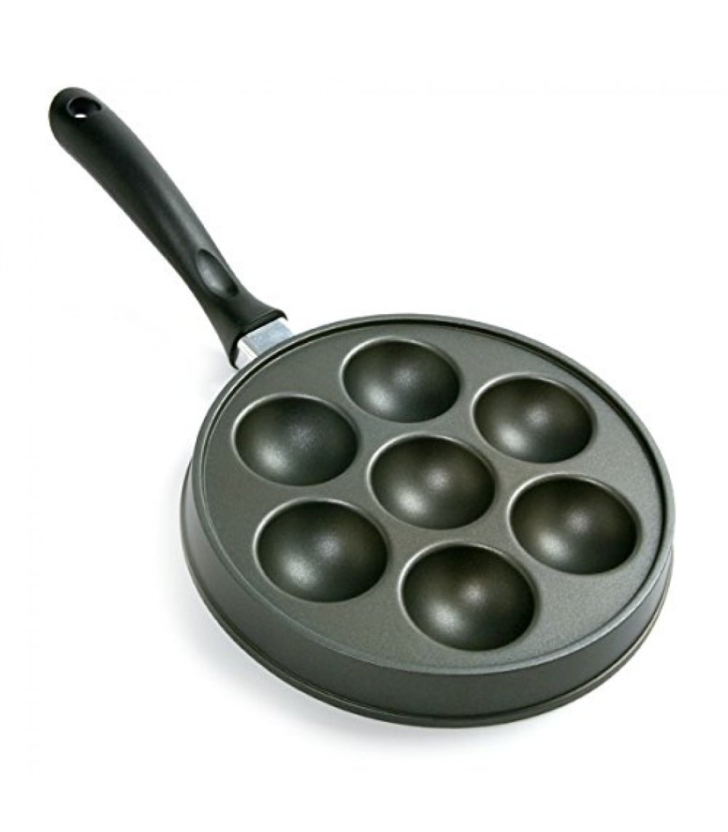 Norpro Nonstick Cast Aluminum Danish Aebleskiver Filled Pancake Pastry Pan New