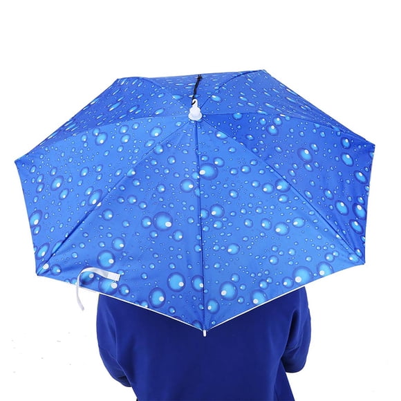 Sombrero de Copa Plegable Montado en La Cabeza para Pesca Al Aire Libre, Tela Oxford 750d