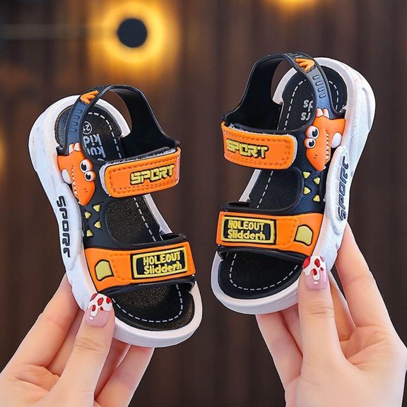 Hifoo Girls Sandals Open Toe Patchwork Toddlers Kids Breathable Lightweight Casual Outdoor Summer Shoes For Daily Wear School Play Versatile Child Footwear