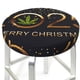 thumbnail image 3 of Balery 2025 And Merry Christmas Fundas de asiento para taburete de bar redondo de tela de terciopelo ajustables que protegen de arañazos y manchas para sillas de 14 a 17 pulgadas.-12 inch, 3 of 7
