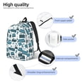 thumbnail image 4 of Lsque Modern Furniture Pattern Canvas Daypack, Durable Backpack, High-quality Versatile Backpack,Vintage Compact Backpack-Medium, 4 of 6