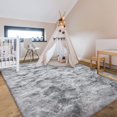 thumbnail image 4 of Soft Fluffy Area Rugs for Bedroom, 2 x 3 Feet Fluffy Shag Plush Shaggy Rug for Girls Kids Baby Teen Dorm Home Decor Aesthetic, Nursery for Living Room Christmas Decor (Light Gray), 4 of 7