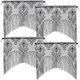 thumbnail image 1 of 4 cortinas de encaje con forma de calavera para ventana de Halloween, cortinas de borlas negras para puerta, decoraciones para fiestas de Halloween en casa, suministros para fiestas de Halloween, 1 of 4