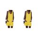 thumbnail image 3 of Qarigey Mujeres Cuello Sin Mangas Mono General Estilo Casual Bolsillos Delanteros Mono Mameluco Camping Viajar Amarillo M Amarillo M 2piezas, 3 of 6