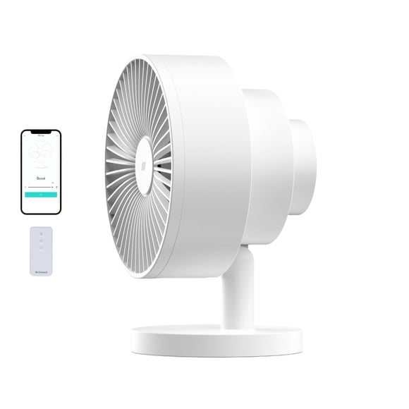Molino de viento NUEVO en Amazon Circulador de aire inteligente y ventilador con control remoto y Wi-Fi/aplicación: 18 dB silencioso más flujo de aire de tres capas