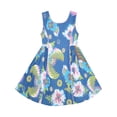 thumbnail image 1 of Robe Fille Sans Manches en Denim Imprimé Floral Détaillant 8 Ans, 1 of 4