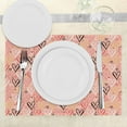 thumbnail image 3 of Ambesonne Coral Place Mats Set of 4, Heart Valentines Love, Standard Size, Coral, 3 of 6