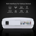 thumbnail image 3 of Excelvan BL-59 Android 6.0.1 3200 Lumens 1280*768 200 Inch Multimedia Projector Support Red&Blue 3D 1080P WiFi BT 1G+8G ATV For Home Theater Game Outdoor Movie, 3 of 10