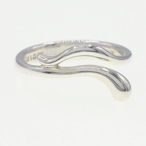 Pre-Owned Tiffany Ring Elsa Peretti Teardrop SV Sterling Silver 925 Women's TIFFANY & CO