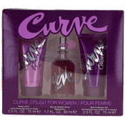 Curve Crush By Liz Claiborne For Women Set: EDT+Body Lotion+Shower Gel (1.7+2.5+2.5)oz