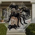 thumbnail image 3 of Araña negra gigante para decoración de Halloween, accesorio de Casa Encantada para interiores y exteriores, 30cm/50cm/60cm/75cm/90cm/125cm/150cm/200cm, 3 of 4