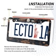 thumbnail image 3 of Aluminum License Plate Frame 2 Pack Car Exterior Accessory Car Tag Holder for Front Rear Plates Cars Decor Mushrooms and Plants Pattern, 3 of 7