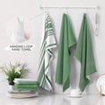 thumbnail image 3 of Simmore 18x28 Cotton Kitchen Towels 12-Pack, Soft Absorbent Dish Cloths for Washing Dishes Multipurpose Dish Towels Set for Kitchen with Hanging Loop, Grass Green, 3 of 9