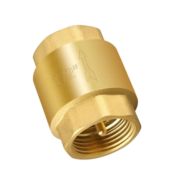 CSYANXING Compact Brass Non Return Valve 1/2 Inch NPT Port Fuel Backflow Prevention For Automotive Marine Equipment