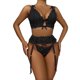 thumbnail image 1 of Gibobby Ropa sexy de mujer para sexo Camisola de lencería para mujer, con corte de red entrecruzado, sin mangas, sexy, vestido de peluche(Negro, M), 1 of 5