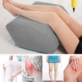 thumbnail image 4 of Inflatable Leg Rest Pillow with Pump - Portable Knee Elevator for Sleeping, Travel, Sciatica Pain Relief, Post Surgery Recovery (Gray), 4 of 13