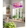 thumbnail image 3 of Valances for Windows Valance Rod Pocket Light Filtering Short Window Treatments Curtains for Kitchen Bathroom Living Room Bedroom, 1 Panel, 60 x 18 Inch, 3 of 7