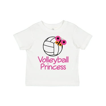 Inktastic Volleyball Butterfly Princess Girls Toddler T-Shirt