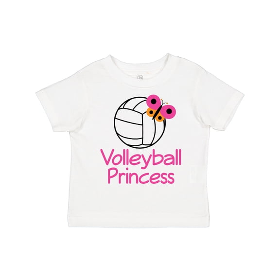 Inktastic Volleyball Butterfly Princess Girls Toddler T-Shirt