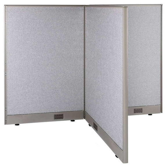 GOF T-shaped Freestanding Partition (36”D x 60”W x 48”H) Office Room Divider, Privacy Screen, Workstation Cubicle