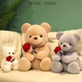 thumbnail image 2 of 23/35/45cm Cute / Soft / Plush Bear Toy / Bear Doll with Roses / Valentine's Day Gift / Christmas Giftwhite35cm Deng Xun unisex, 2 of 2