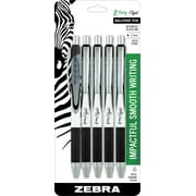 Zebra Pen Z-Grip Flight Retractable Ballpoint Pen, 1.2mm, Black Ink, 5-Count
