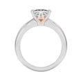 thumbnail image 3 of BEST Jewel 1.6 Ct Princess Cut Moissanite Engagement Ring - 14K White Gold Plated Ring - Two Tone Diamond Ring for Women's - Perfect Proposal Ring - Stunning Design - As Per Image, 3 of 3