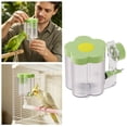 thumbnail image 2 of Automatic Bird Water Dispenser Flower Shaped Transparent Parrot Water Feeder Bottle Floating No Spill Cage Mount Bird Waterer Cage Accessories for Budgie Lovebird Conure Small Birds, 2 of 4