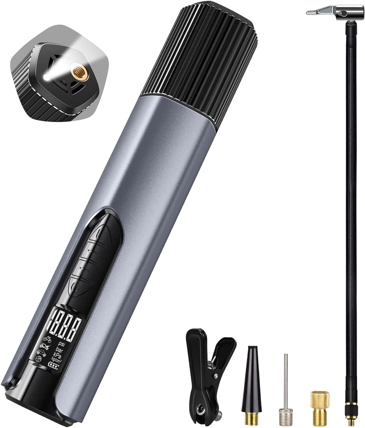 AirXwills Air Compressor Portable Tire Inflator Frosted Cordless Air