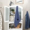thumbnail image 3 of Bone Dry Embroidered Pet Grooming Towel, Absorbent Microfiber, X-Large, 41x23.5", Stonewash Blue, 3 of 5