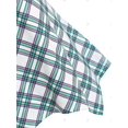 thumbnail image 4 of Tapa sin mangas de pañuelo de bolsillo a cuadros Rosegal  Camisetas sin mangas de talla grande, 4 of 5