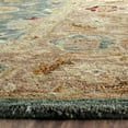 SAFAVIEH Antiquity Lagrange Floral Bordered Wool Area Rug, Teal Blue