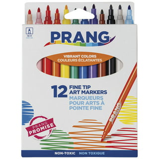 Prang® Fine Line Markers, Fine Bullet Tip, Assorted Colors, 144