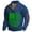 3-Blue, variant on Telankuip Mens St Patricks Day Sweatshirts Quarter Button Stand Collar Long Sleeve Pullover Tops Oversized Retro Shamrock Flag Print Winter Comfy Going out Holiday Sweatshirt 6-White XL