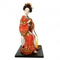 thumbnail image 2 of Esquirla Japanese Geisha Kimono Dolls, 12 inch Traditional Ornament Lady Statuette Miniature Figurines for Bedroom Tabletop Girl Women D, 2 of 8