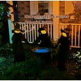 thumbnail image 7 of Halloween Decorations, Set of 3 Light Up Witches Holding Hands Witches with Stakes，Voice Control Witch Glowing Head Waterproof for Outside Garden Statue Decoration Grass Lawn, 7 of 7