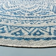 thumbnail image 3 of SAFAVIEH Courtyard Josiah Floral Medallion Indoor/Outdoor Area Rug, Light Grey/Blue, 9' x 9' Round, 3 of 9
