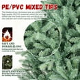 thumbnail image 3 of 6FT Blue-Green Tint Christmas Tree with 1878 PE+PVC Tips – Unique Full-Bodied Tree with Hinged Branches, Easy Assembly, Stable Metal Stand, Eye-Catching Holiday Decor, 3 of 9