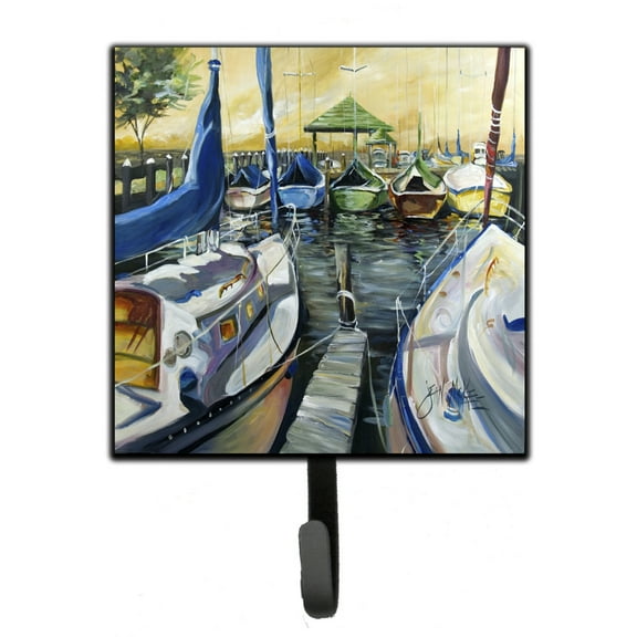 Carolines Treasures JMK1231SH4 Seven Boats Sailboats Leash or Key Holder 7Hx4.25W multicolor