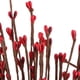 thumbnail image 3 of 40 piezas de guirnaldas de flores de ratán con follaje artificial rojo, 3 of 7