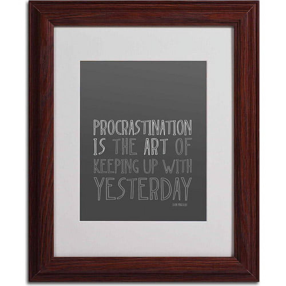 Trademark Fine Art "Artistic Procrastination I" Canvas Art by Megan Romo, Wood Frame