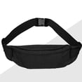 thumbnail image 5 of MUSOIE Large Crossbody Fanny Pack Waist Wallet Bag Adjustable Waterproof Belt Pouch for Travel Black, 5 of 9