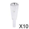thumbnail image 1 of BELOVING 10X Heavy Trumpet Mouthpiece 7C Fits Most Standard Trumpets, 1 of 10