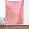 thumbnail image 4 of Geometric Fabric by the Yard, Diagonal Motif from Colorful Big and Small Dots on Pink Background, Decorative Upholstery Fabric for Sofas and Home Accents, Pink White Apple Green by Ambesonne, 4 of 5