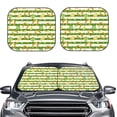 thumbnail image 2 of Gukieu Watercolor St Patrick Day Print Car Windshield Sun Visor, Foldable Anti-UV Car Sun Visor Suitable for Vans, Trucks Car Accessories-Medium, 2 of 6